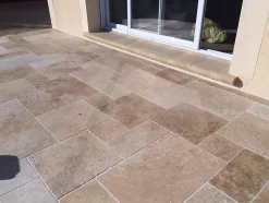 TRAVERTIN STANDARD MIX (1er choix mix), pierre naturelle, Opus 4 formats EP 1,2cm (carton de 0,74m2) LIVRAISON PREMIUM-Pattom Sale