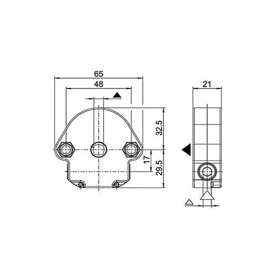 Bubendorff Treuil 1/6, Carré 8, 6p7, Fin de Course, , pour Volet Roulant