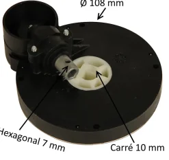 TREUIL A SORTIE LATERALE 5/1 ENTREE 6P7 SORTIE C10 FEMELLE (AVEC FIN DE COURSE GAUCHE)-Zurfluh-Feller Discount