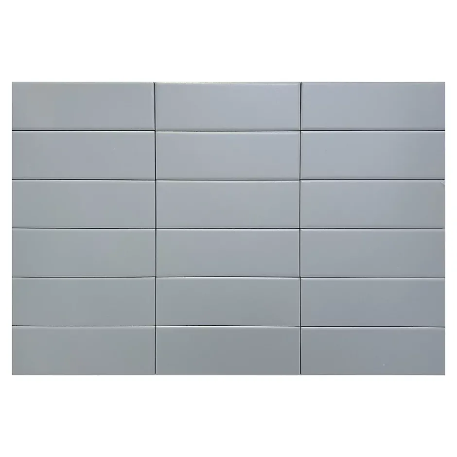 Velvet Grey Lisse Série Revêtement grès cérame premium 5x15 cm.-Lux Mosaic Clearance