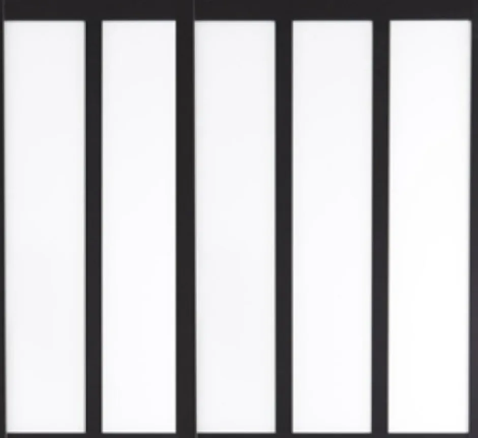 Verriere D'atelier Bois Mdf Noir 5 Vitrages Clairs H108 Cm X L182 Cm-Gd Menuiseries Sale