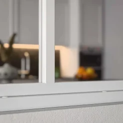 Verrière 4 Carreaux - Déjà Montée - Blanc-Mon Marché Déco Clearance