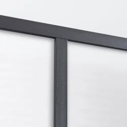 Verrière 3 carreaux opaques, coloris noir mat H108 x l.93cm