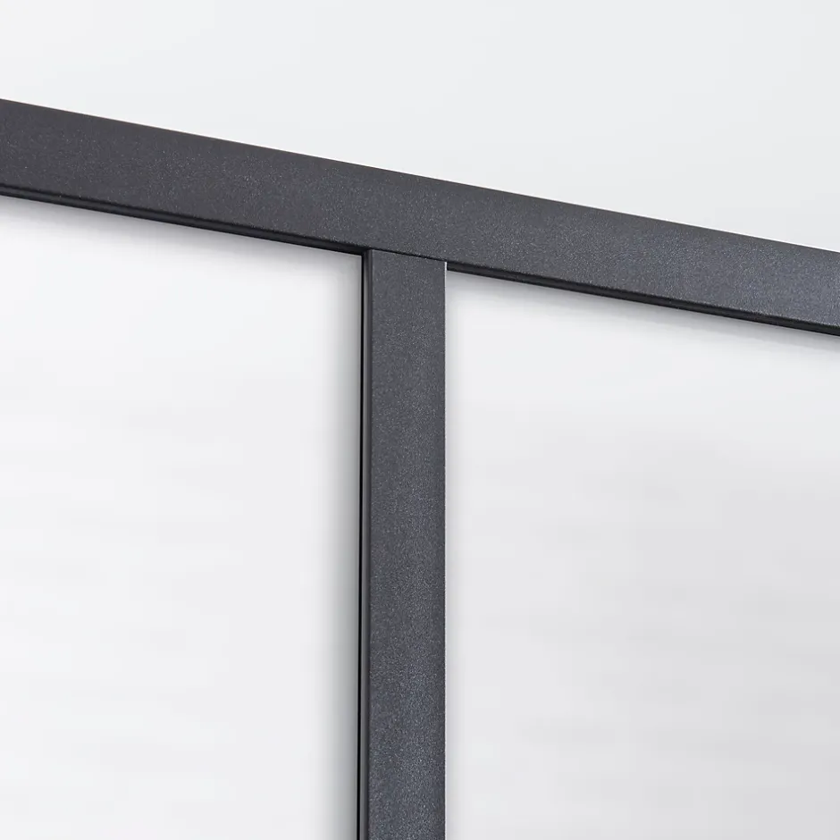 Verrière 4 carreaux opaques, coloris noir mat H108 x l.123cm-