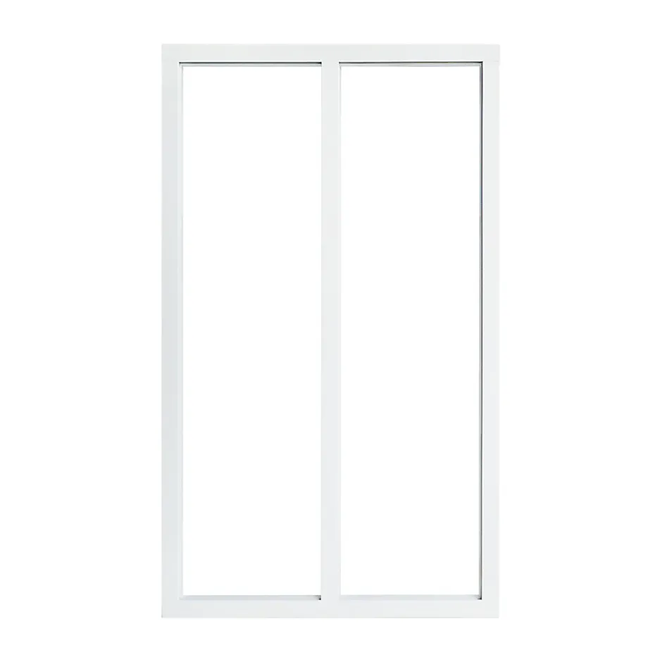 Verrière 2 carreaux transparents, coloris blanc H108 x l.63cm- Discount