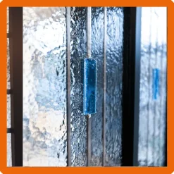 Verrière 2 verres Hudson - L x H : 69 x 125 cm - Laqué noir 9005 granité - verre Clair inclus-MySystem Clearance