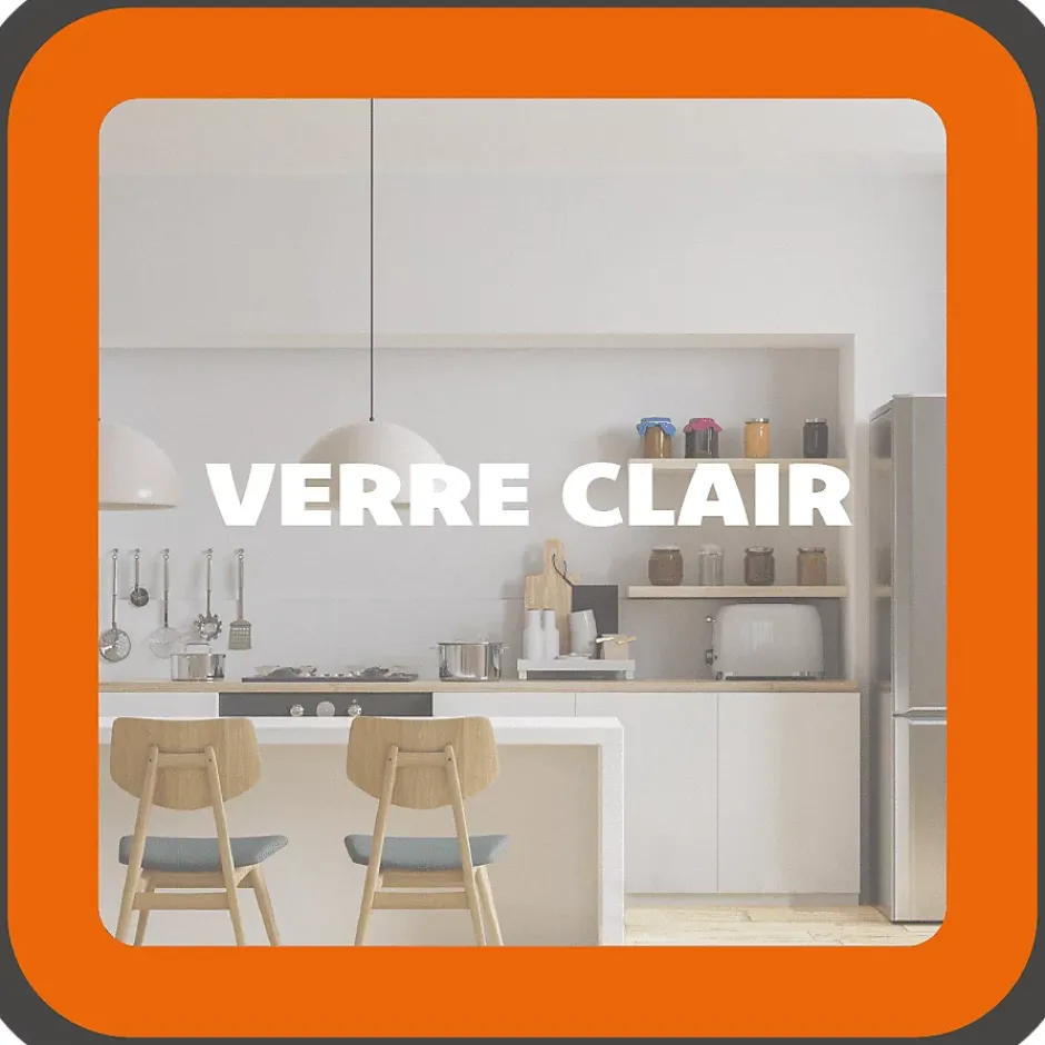 MySystem Verrière 3 verres Mackintosh - L x H : 102 x 125 cm - Laqué effet rouille granité - verre Clair inclus