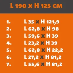 Verrière ArtDéco 7 - L x H : 190 x 125 cm - Laqué gris 7016 granité - vitrages inclus-MySystem Discount