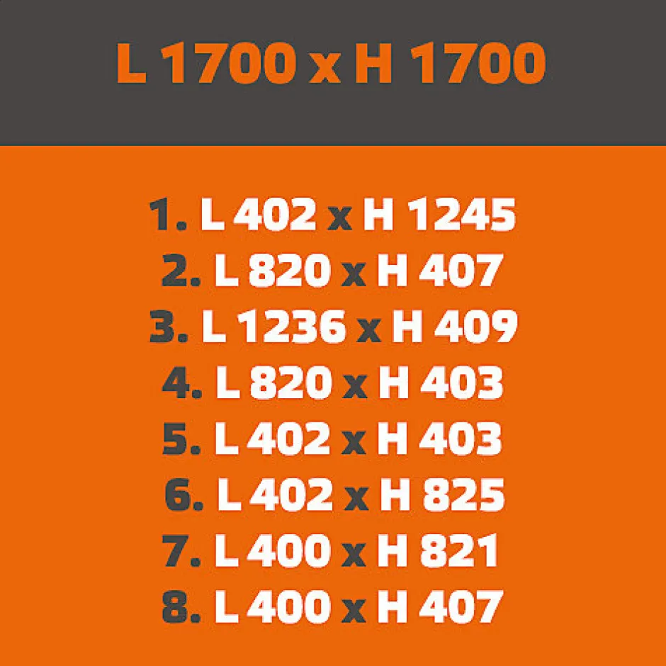 MySystem Verrière ArtDéco 8 - L x H : 170 x 170 cm - Laqué noir 9005 granité - vitrages inclus