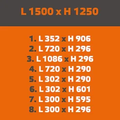 Verrière ArtDéco 8 - L x H : 150 x 125 cm - Laqué gris 7016 granité - vitrages inclus-MySystem Online