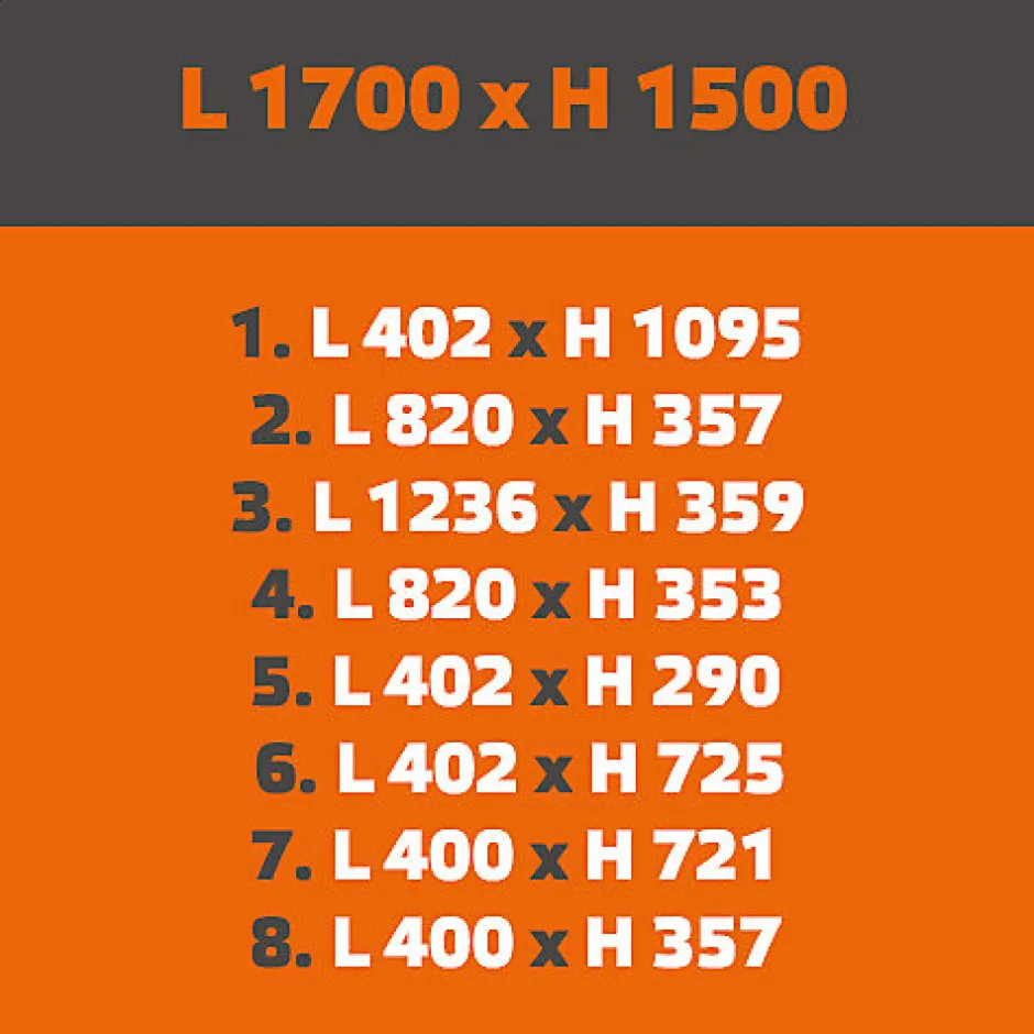 MySystem Verrière ArtDéco 8 - L x H : 170 x 150 cm - Laqué effet rouille granité - vitrages inclus