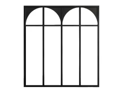 Verrière atelier art déco en aluminium thermolaqué 120x130 cm - Noir - ARCADEA-Vente-unique Hot