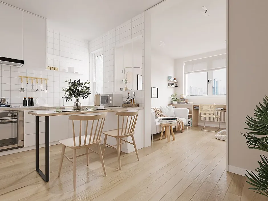 Vente-unique Verrière atelier en aluminium thermolaqué - 90x105 cm - Blanc - BAYVIEW