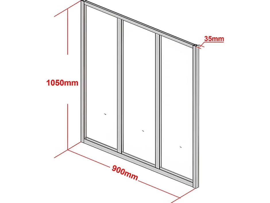 Vente-unique Verrière atelier en aluminium thermolaqué - 90x105 cm - Blanc - BAYVIEW