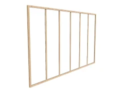 Verrière atelier en aluminium thermolaqué - 180x105 cm - Naturel clair - BAYVIEW-Vente-unique