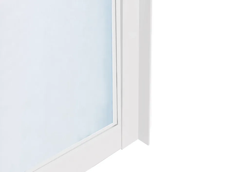 Vente-unique Verrière atelier en aluminium thermolaqué - 210x105 cm - Blanc - BAYVIEW