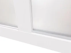 Vente-unique Verrière atelier en aluminium thermolaqué - 210x105 cm - Blanc - BAYVIEW