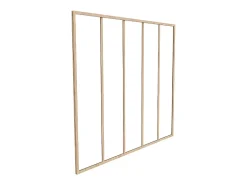 Verrière atelier en aluminium thermolaqué - 150x130 cm - Naturel clair - BAYVIEW-Vente-unique Hot