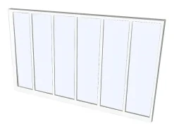 Verrière atelier en aluminium thermolaqué - 180x105 cm - Blanc - BAYVIEW-Vente-unique New