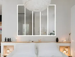 Vente-unique Verrière atelier en aluminium thermolaqué - 150x105 cm - Blanc - BAYVIEW