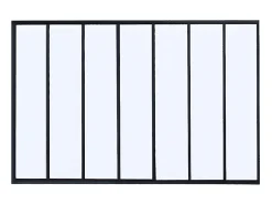 Verrière atelier en aluminium thermolaqué - 210x130 cm - Noir - BAYVIEW-Vente-unique New