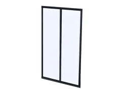 Verrière atelier en aluminium thermolaqué - 60x105 cm - Noir - BAYVIEW-Vente-unique New