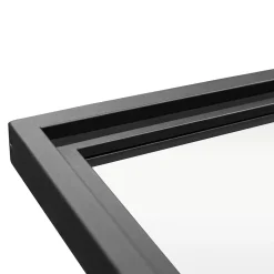 Verrière atelier - H.130xl.123 - 4 vitrages - transparent - cadre et profilés noir mat-Schulte Best