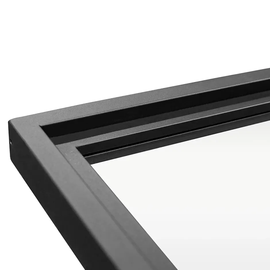 Verrière atelier - H.130xl.123 - 4 vitrages - transparent - cadre et profilés noir mat-Schulte Best