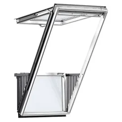 Verrière balcon GDL Triple vitrage blanc PK19 94 x h.252 cm-Velux