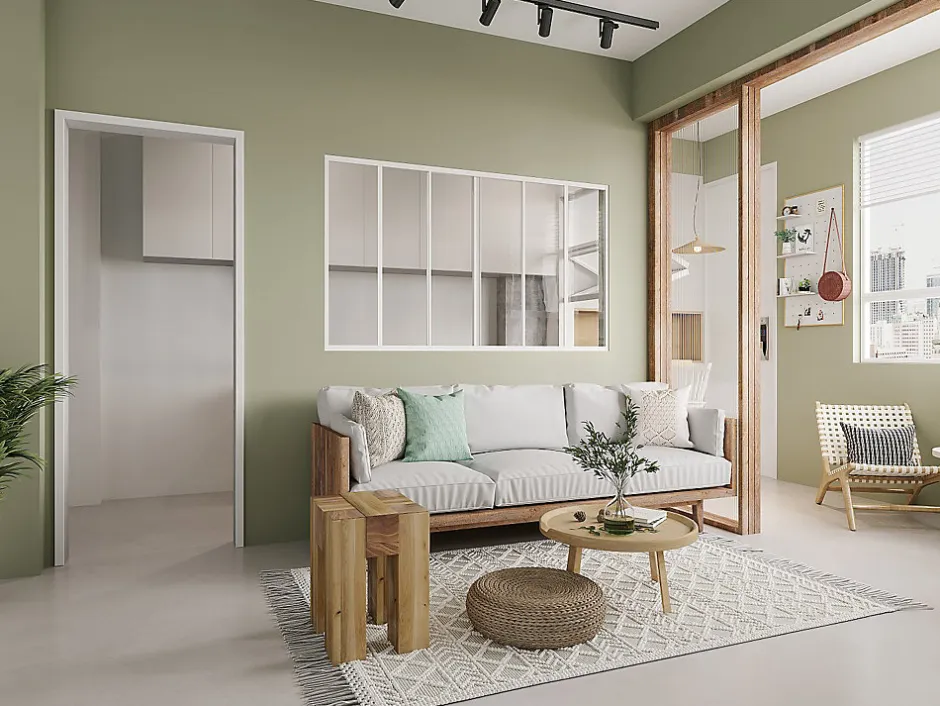 Vente-unique Verrière coulissante en aluminium thermolaqué blanc 180x105 cm - RAVENA