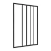 Verrière coulissante en aluminium thermolaqué noir 90 x 130 cm - RAVENA-Vente-unique Best