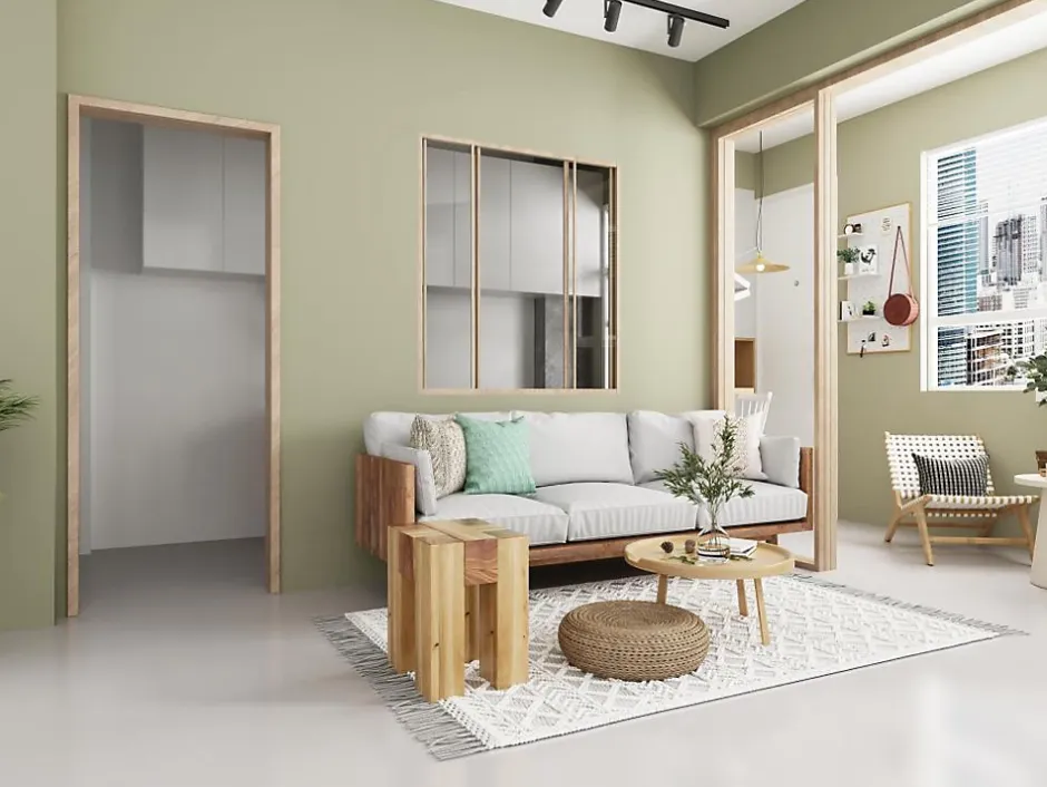 Verrière coulissante en aluminium thermolaqué naturel clair 120x130 cm - RAVENA-Vente-unique Hot