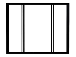 Vente-unique Verrière coulissante en aluminium thermolaqué noir 120x130 cm - RAVENA