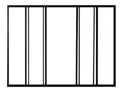 Verrière coulissante en aluminium thermolaqué noir 180x105 cm - RAVENA-Vente-unique Clearance