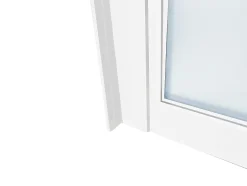 Vente-unique Verrière d'angle atelier en aluminium thermolaqué - L120 x L60 x H105 cm - Blanc - BAYVIEW