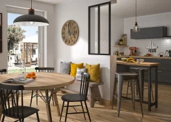 Optimum Verrière en aluminium noir 2 carreaux H.110 x 63,2 cm