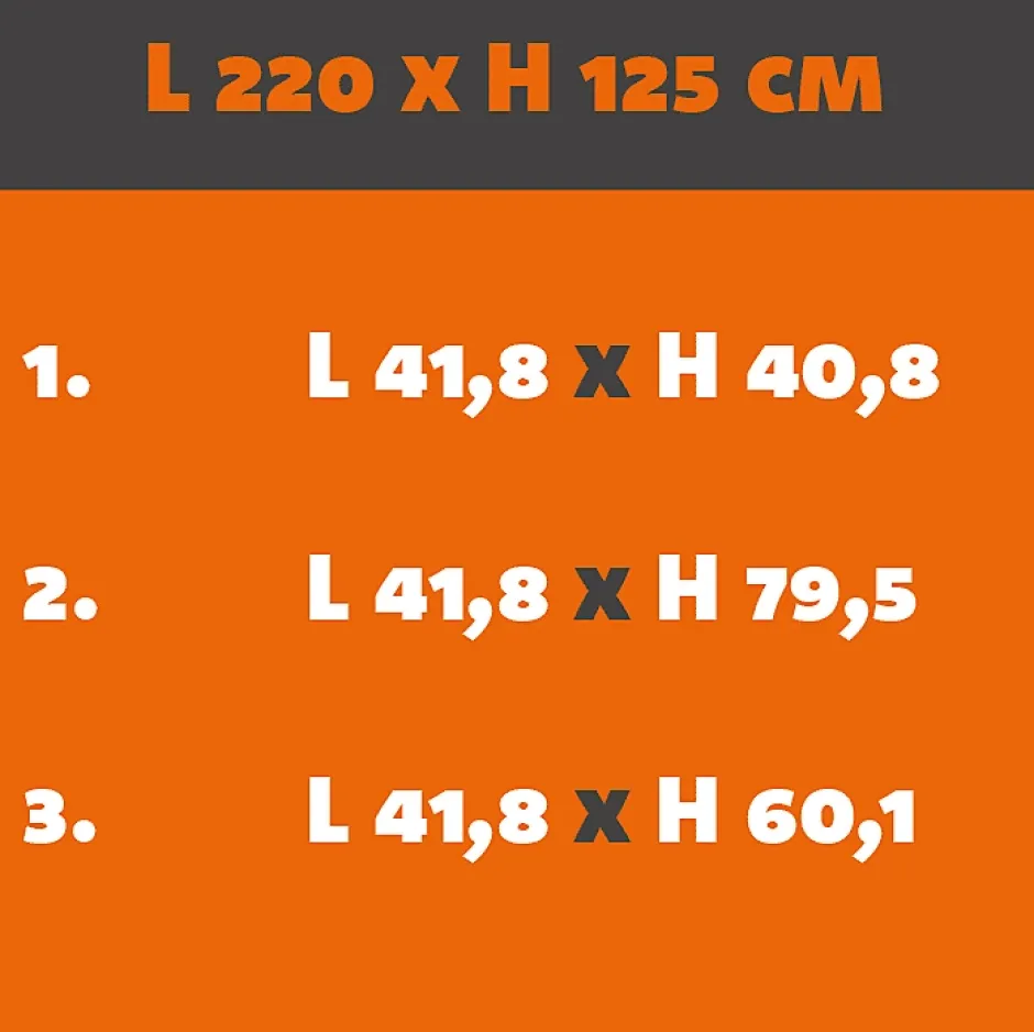 Verrière Loft 5 sections - L x H : 220 x 125 cm - Laqué gris 7016 granité - vitrages inclus-MySystem Discount