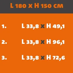 Verrière Loft 5 sections - L x H : 180 x 150 cm - Laqué gris 7016 granité - vitrages inclus-MySystem