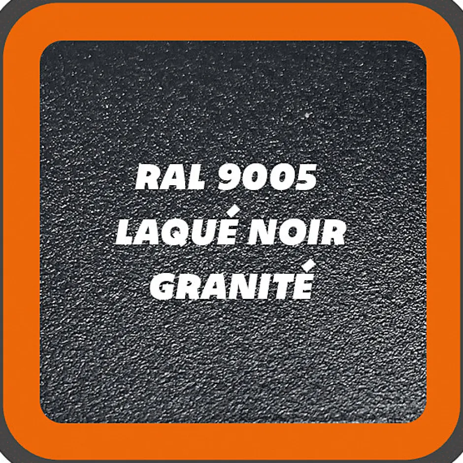 Verrière Loft 3 sections - L x H : 140 x 125 cm - Laqué noir 9005 granité - vitrages inclus-MySystem New