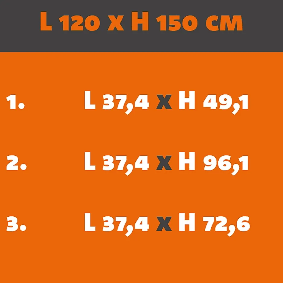 Verrière Loft 3 sections - L x H : 120 x 150 cm - Laqué effet rouille granité - vitrages inclus-MySystem Discount