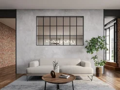 Verrière style orangerie en aluminium thermolaqué - 210x130 cm - Noir - ORANSA-Vente-unique Outlet