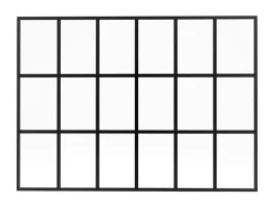 Verrière style orangerie en aluminium thermolaqué - 180x130 cm - Noir - ORANSA-Vente-unique Hot