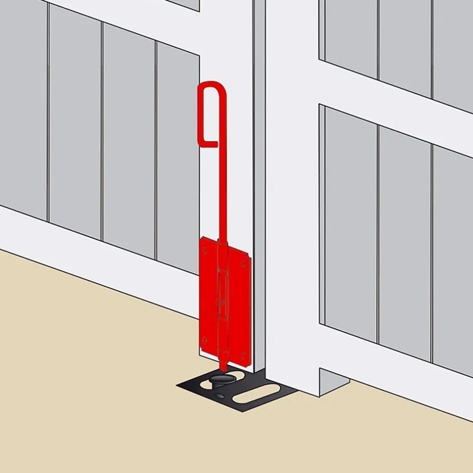 Verrou baïonnette ø14 mm L. 300 mm acier noir Afbat-Afbat - Tb Industrie Sas Discount