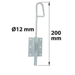 Afbat Verrou baïonnette ø12 mm longueur 200 mm