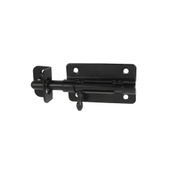 Afbat - Tb Industrie Sas Verrou de box Afbat porte de cadenas noir avec gâche ø10 mm