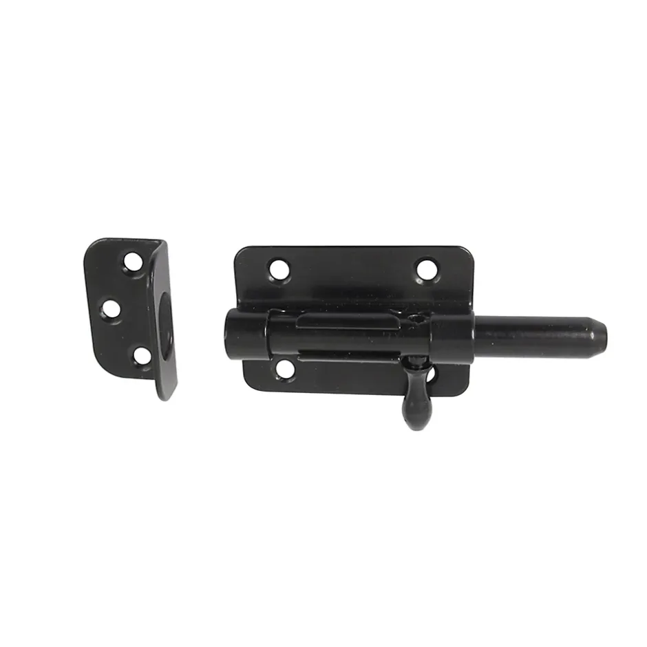 Verrou de box Afbat porte de cadenas noir ø14 mm-Afbat - Tb Industrie Sas
