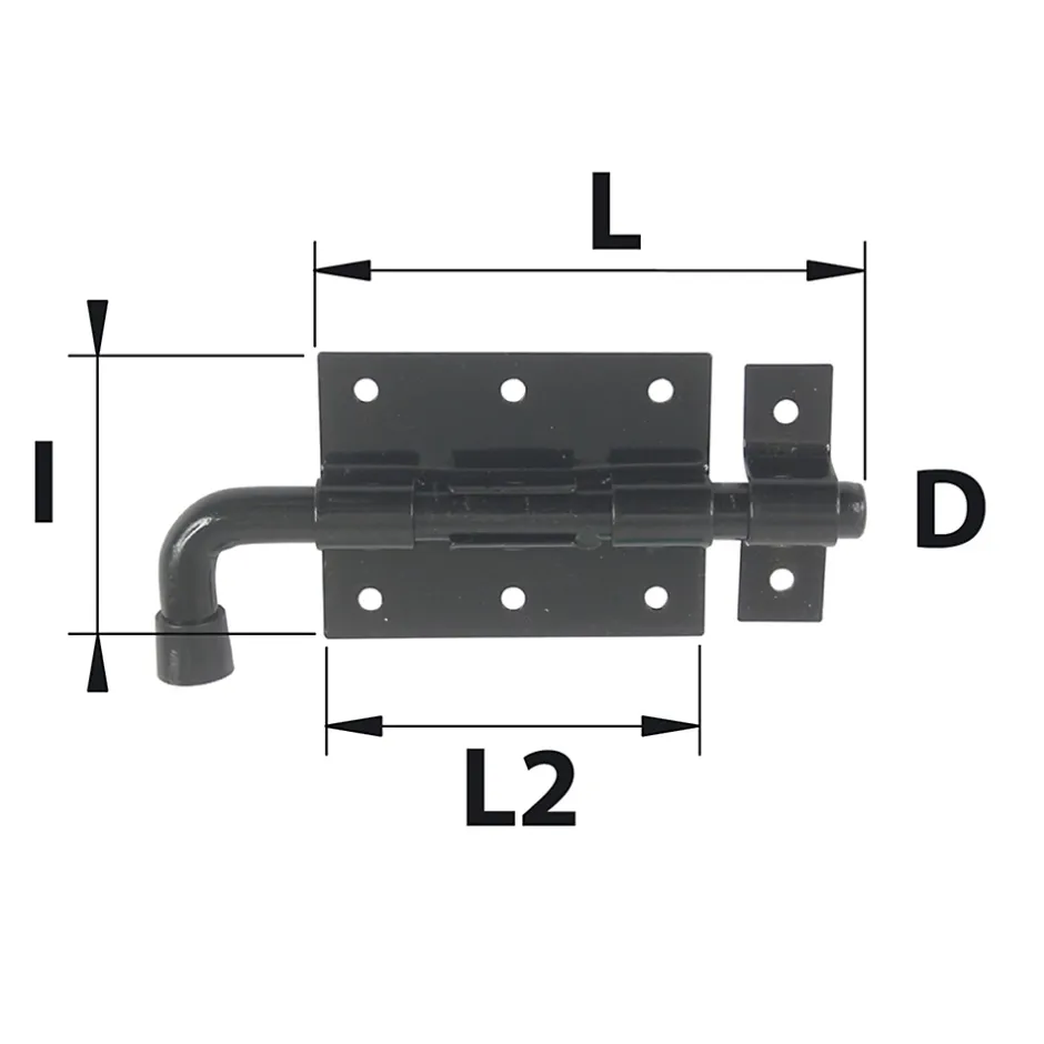 Afbat - Tb Industrie Sas Verrou pistolet ø14 mm acier noir Afbat