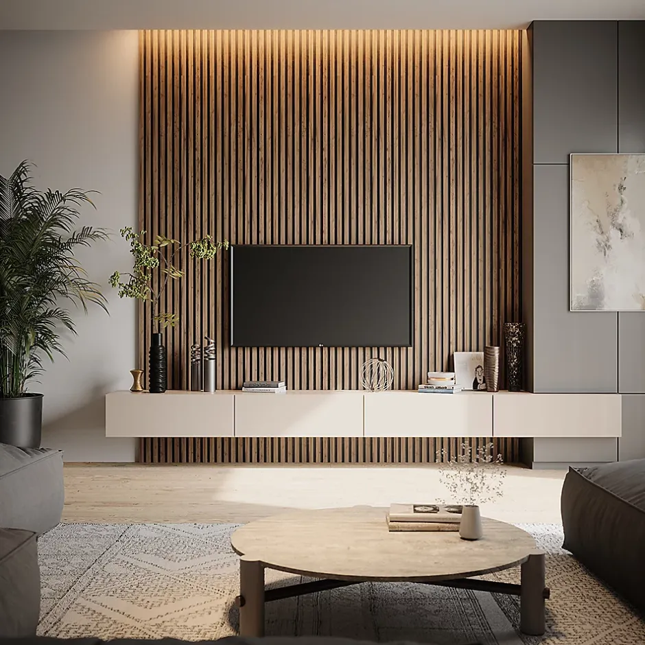 Vicco Panneau mural Noyer 8 pièces