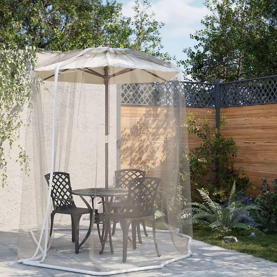 - Moustiquaire pour parasol - 220 maille - polyester - 330 x 250 cm-Vidaxl Outlet