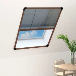 Moustiquaire Plissée pour Fenêtre Moustiquaire contre Insectes Volants Anti-moustique Maison Intérieur Aluminium 148655-Vidaxl Sale